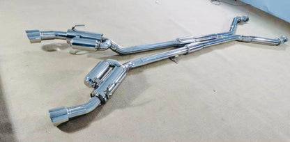 B.C.R. 3in Stainless True Dual Race Exhaust - Bonnie & Clyde Racing