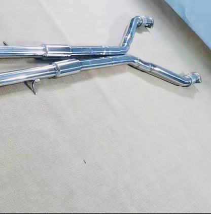B.C.R. 3in Stainless True Dual Race Exhaust - Bonnie & Clyde Racing